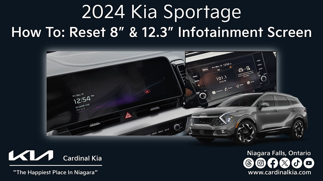 Kia Sportage 2024 года | Как сбросить настройки информационно-развлекательной системы на 8 и 12,3...