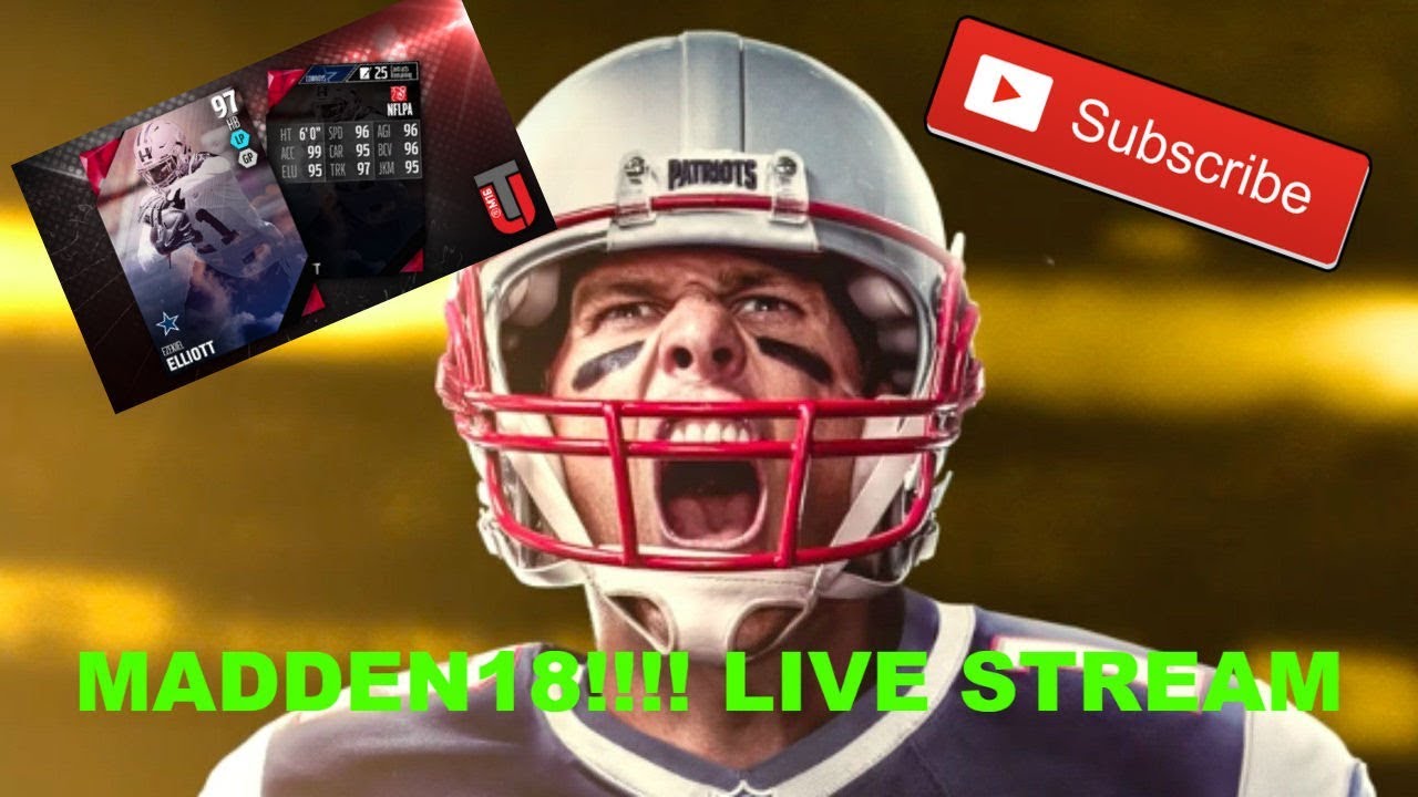 MADDEN 18 GOAT EDITION!1 LIVE STREAM + MUT GAMEPLAY