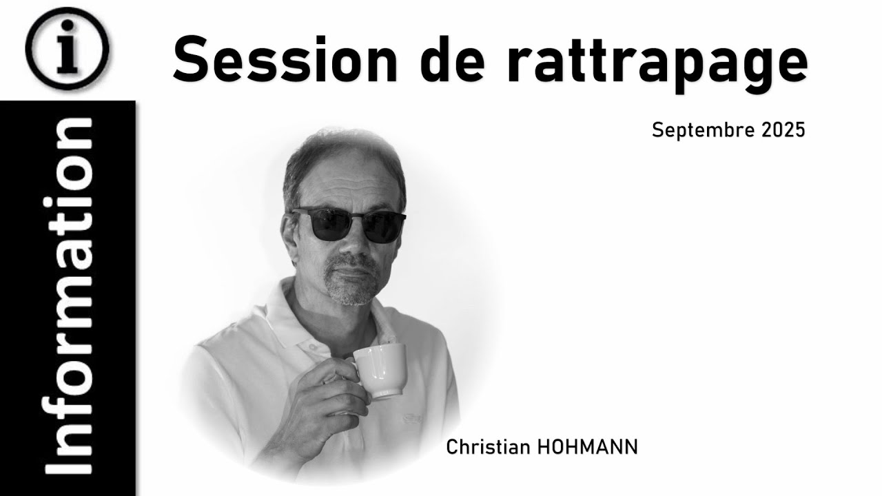 Session de rattrapage pour la rentr&eacute;e 2025