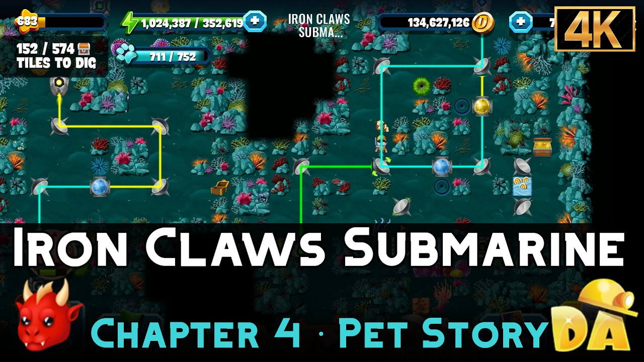 Iron Claws Submarine | Chapter 4 - Pets #8 | Diggy's Adventure
