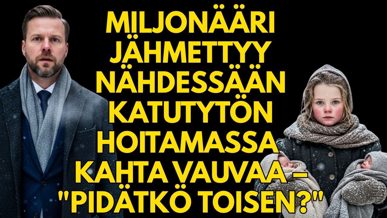 Miljonääri jähmettyy nähdessään katutytön hoitamassa kahta vauvaa – 