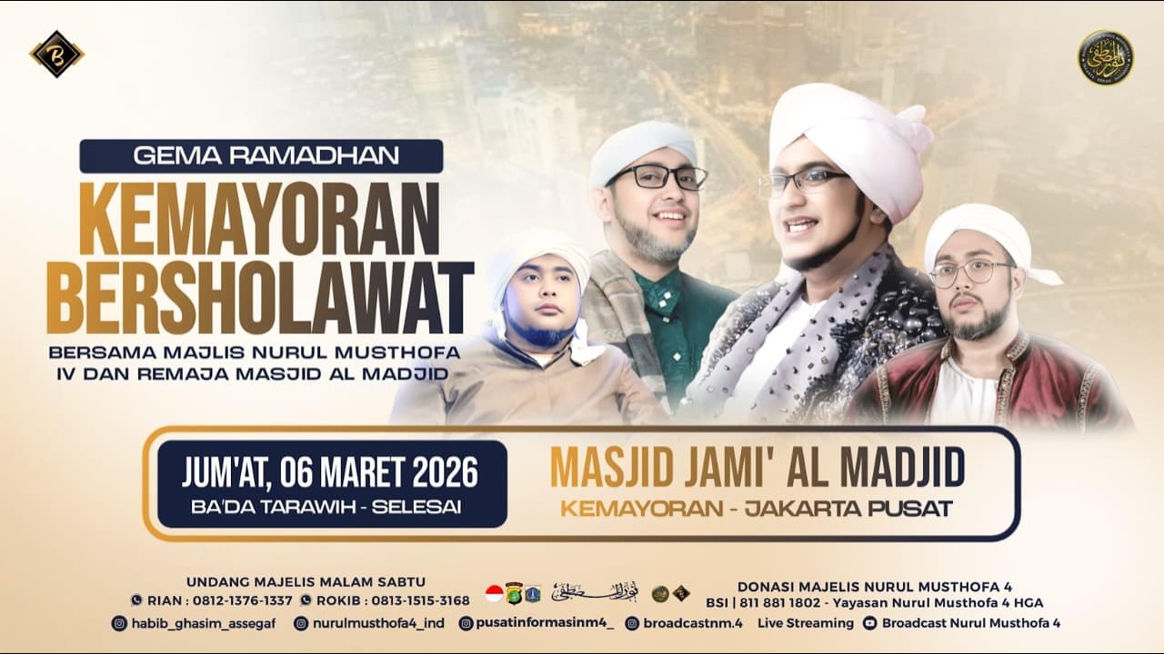🔴 LIVE Nurul Musthofa 4 | Kemayoran Bersholawat | Kemayoran  - Jakarta Pusat | 06/03/2026