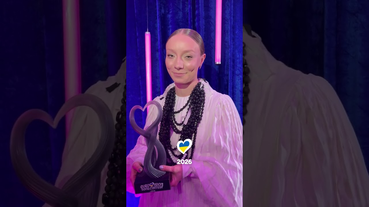 A message from your Vidbir victor LEL&Eacute;KA 🏆 She'll be singing Ridnym for Ukraine at #Eurovision2026