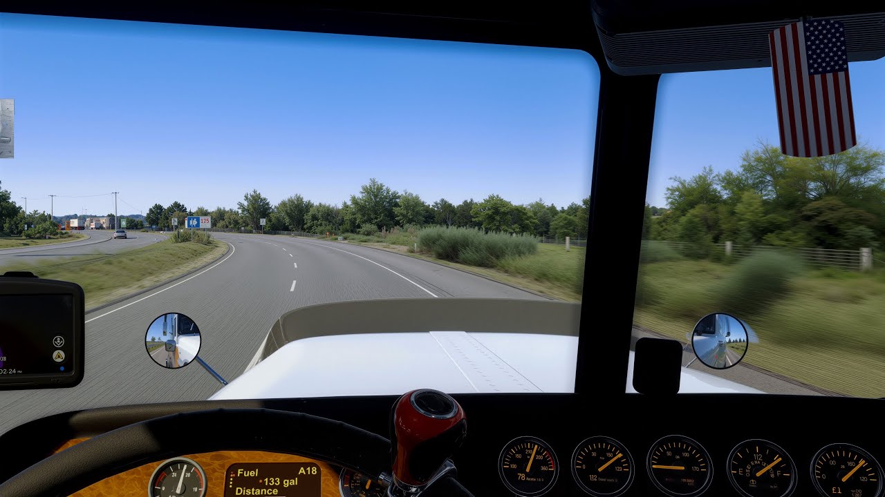 ATS Ultra Realistic Graphics &ndash; Oklahoma to Texas | Peterbilt 389 625HP