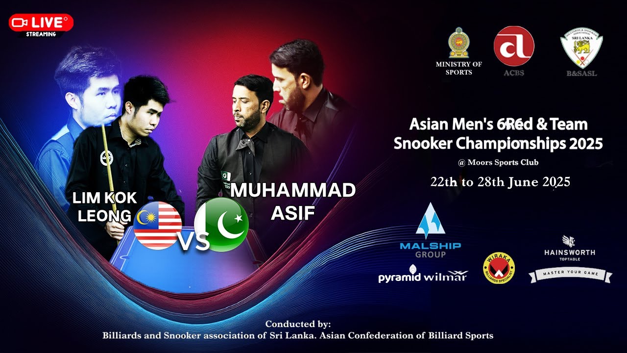 ASIAN MENS 6Red SNOOKER CHAMPIONSHIP 2025