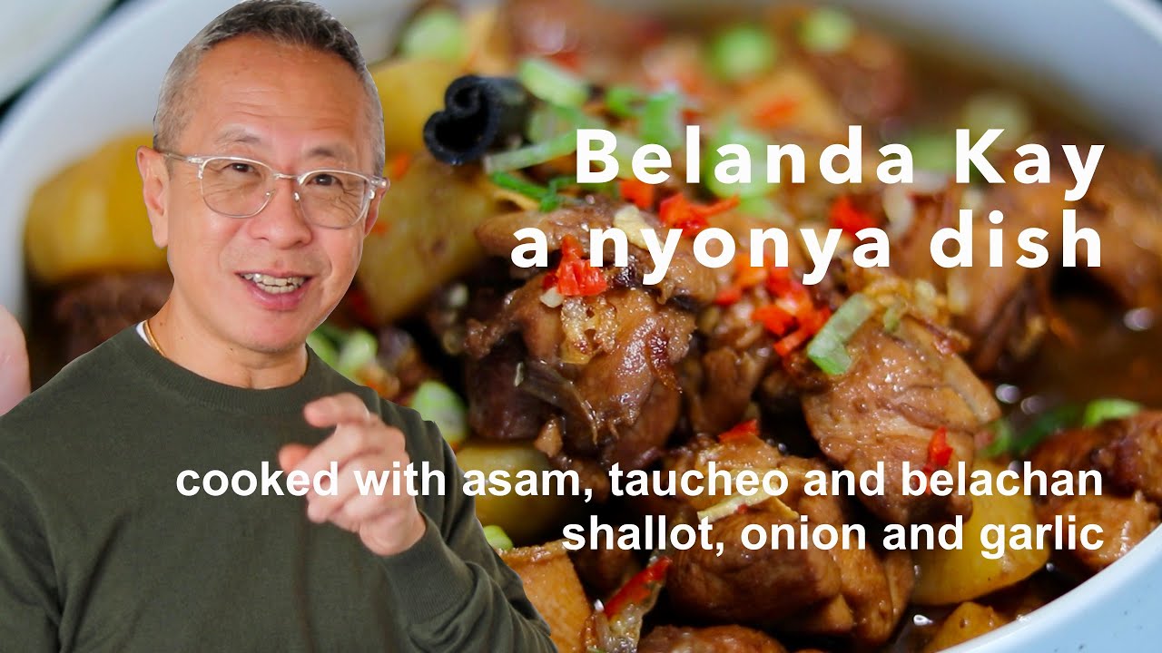 Malaysian chicken stir fry | a chicken nyonya cooking recipe with tamarind and fermented soybean