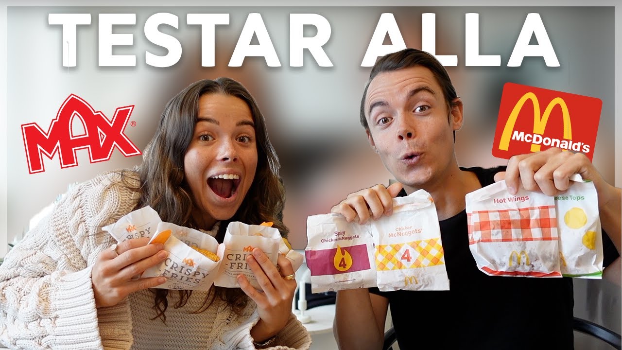 TESTAR ALLA TILLBEHÖR PÅ MAX & MCDONALDS