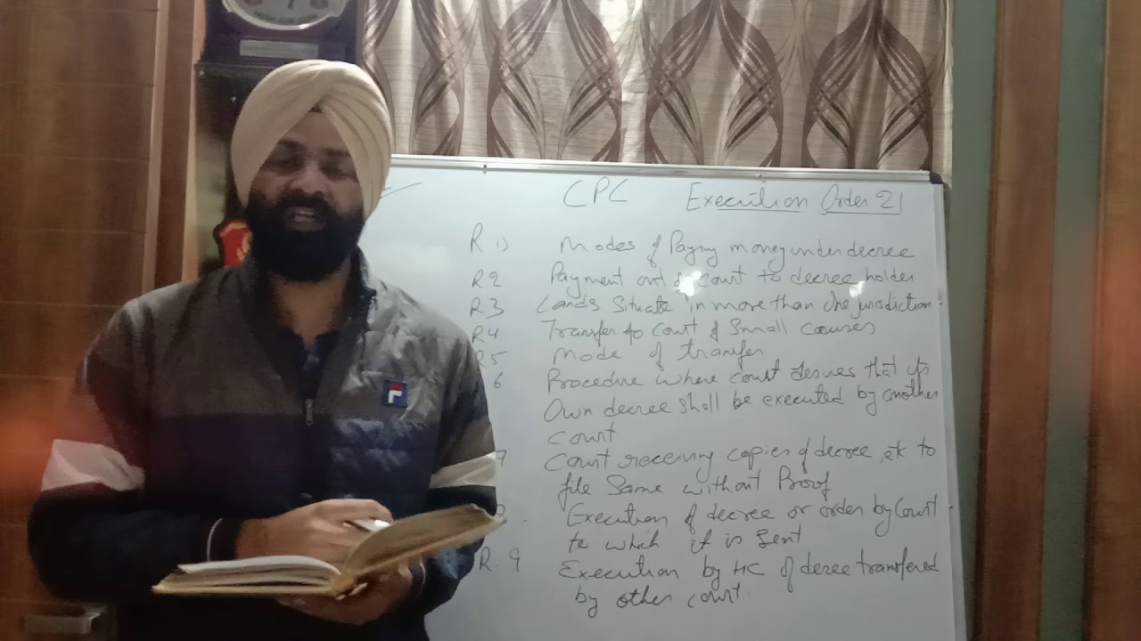 CPC ORDER 21 RULE UPTO 9-  EXECUTION