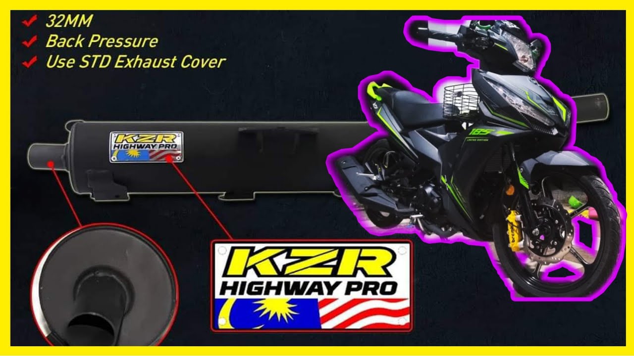 SYM VF3i PASANG EXHAUST KOZI HIGHWAY PRO