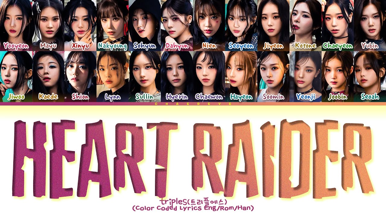 tripleS Heart Raider Lyrics (Color Coded Lyrics)