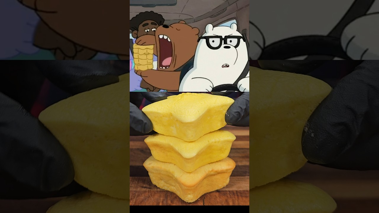 Grizz's Gooey Melted Marshmellow Stuffed Starcakes!⭐️🍰&nbsp;#shorts&nbsp;#webarebears&nbsp;#grizz&nbsp;#cartoonnetwork
