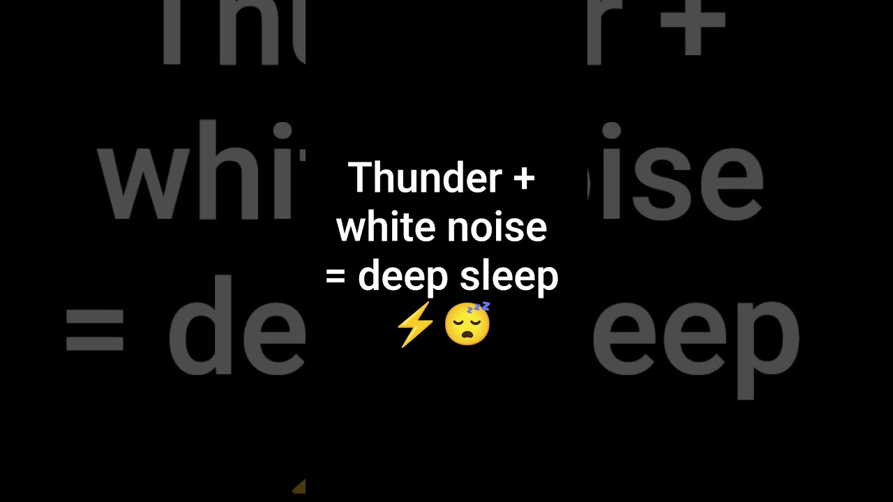White Noise with Distant Thunder ⚡ | Deep Sleep Sounds (10 Hours)
