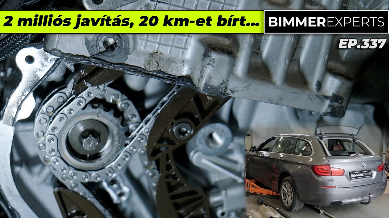 2 milliós szerviz, de nincs megfelelő olajnyomás, újra kint a motor! BMW F11 525 xd N47