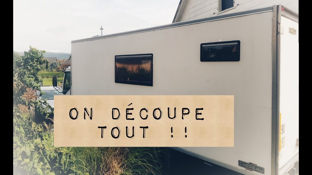 Aménagement camion #5 - On pose toutes les fenêtres et tout les lanterneaux !