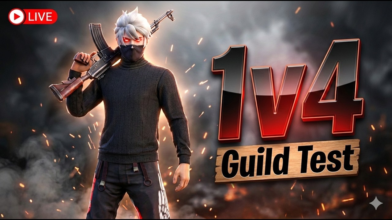 Free Fire Max 1vs2 Guild Test | Solo vs Duo Custom Match⚡