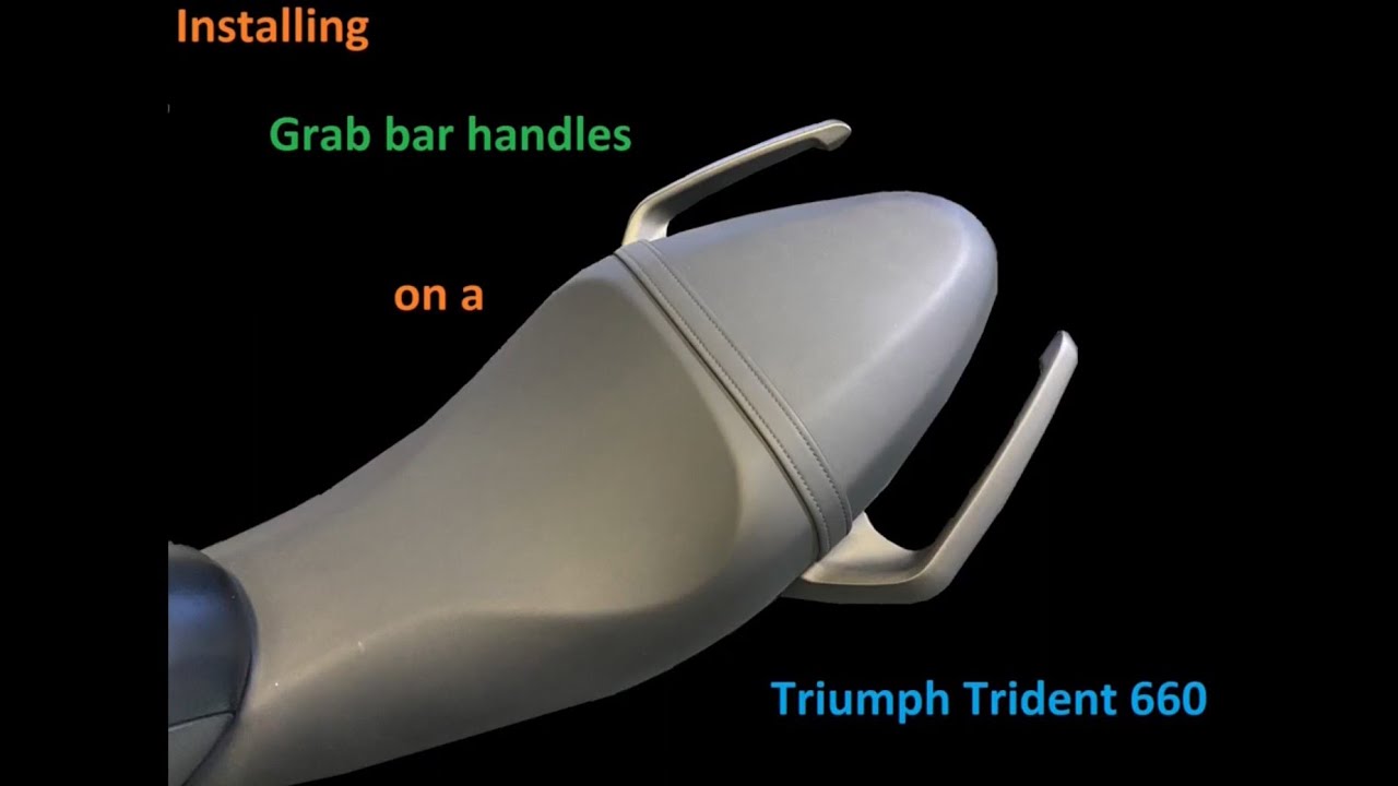 Passenger Grab Handles on my Triumph Trident 660