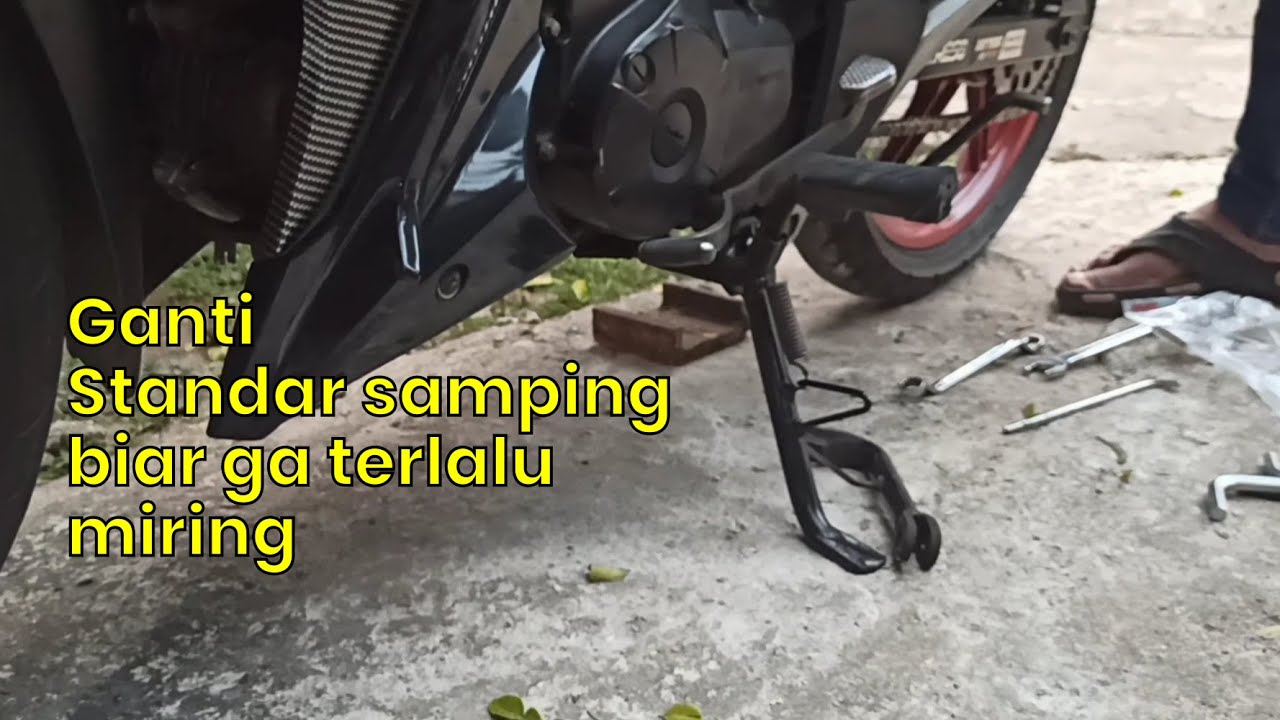 Modifikasi Supra X 125 FI |Ganti standar samping Motor