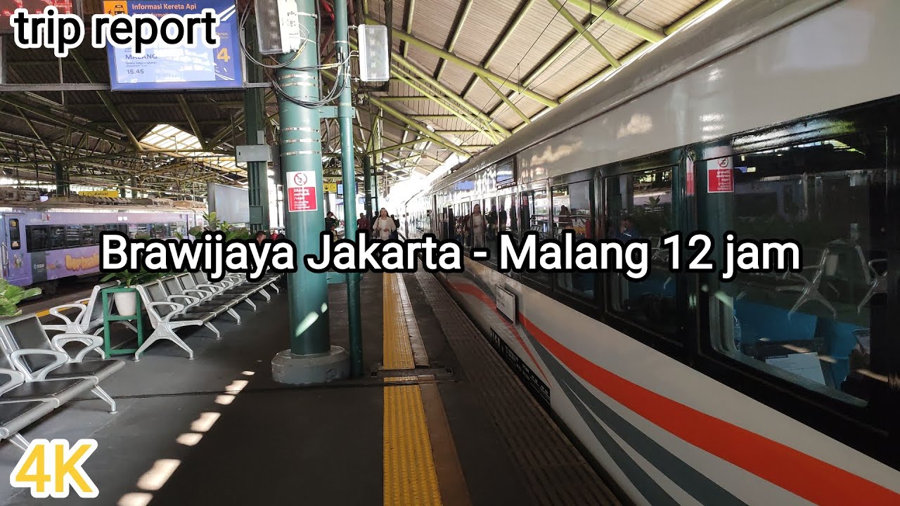 Trip report boarding KA Brawijaya ke Malang #keretaapi #keretaapiindonesia #railwayfan #tripreport 