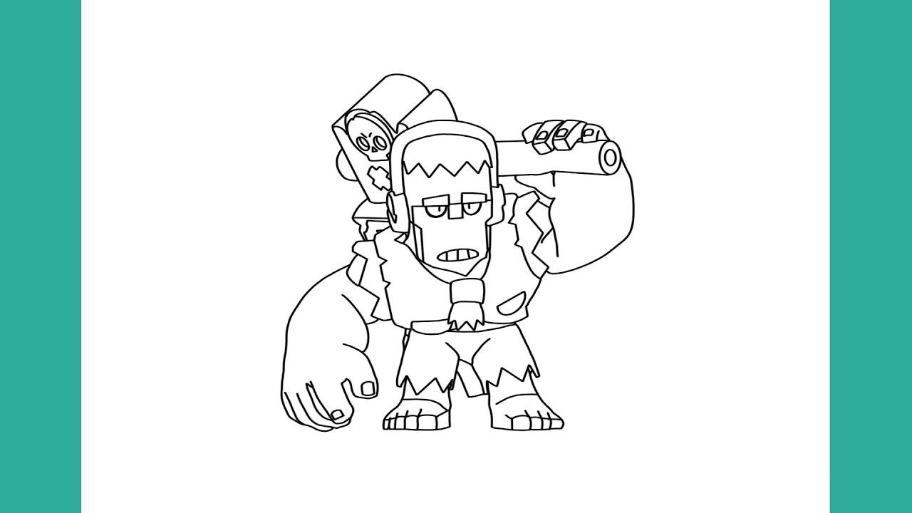 COMO DESENHAR O FRANK DO BRAWL STARS