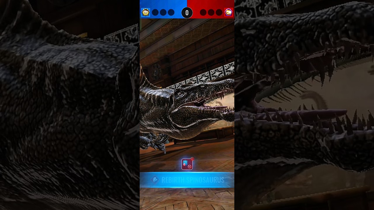 SPINOSAURUS BATTLE || Rebirth SPINOSAURUS Vs ALBERTOSPINOS || Jurassic world alive #shortvideo