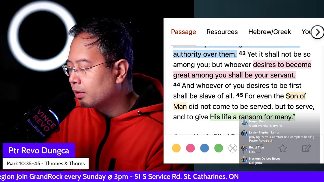 Thrones and Thorns - Mark 10:35-45