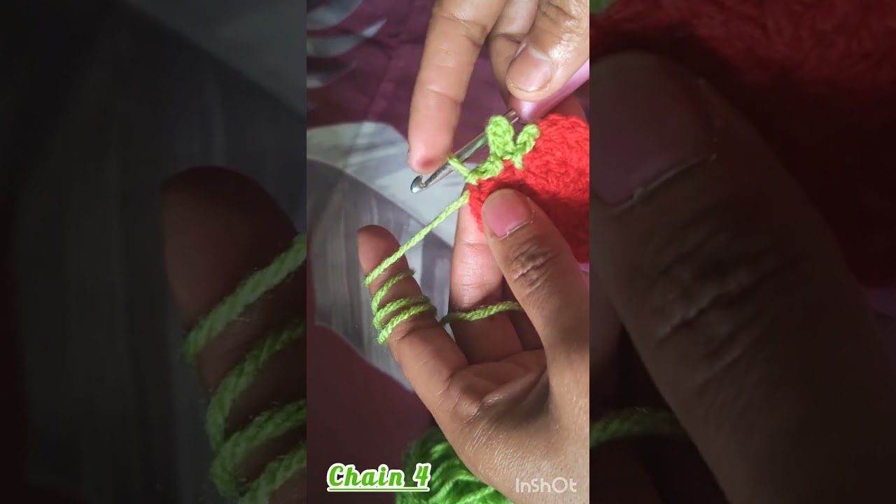 Strawberry crochet tutorial #crochet #diy#handmade  