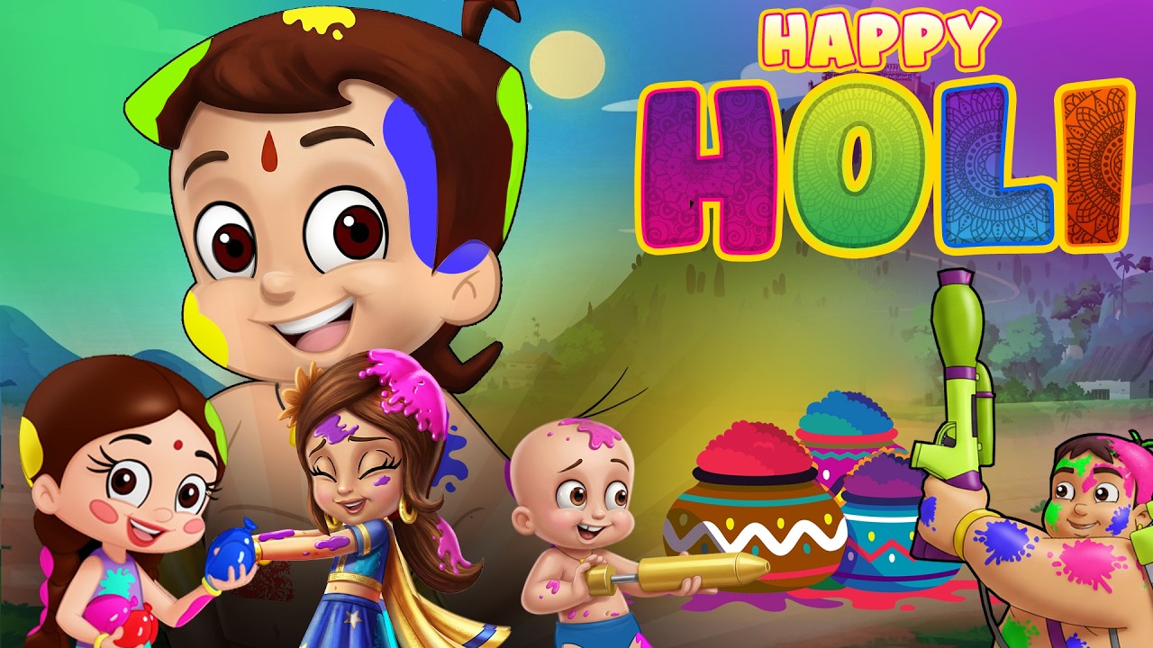 Chhota Bheem - Holi Holi Re | Non-Stop Holi Masti Compilation | Cartoons for Kids