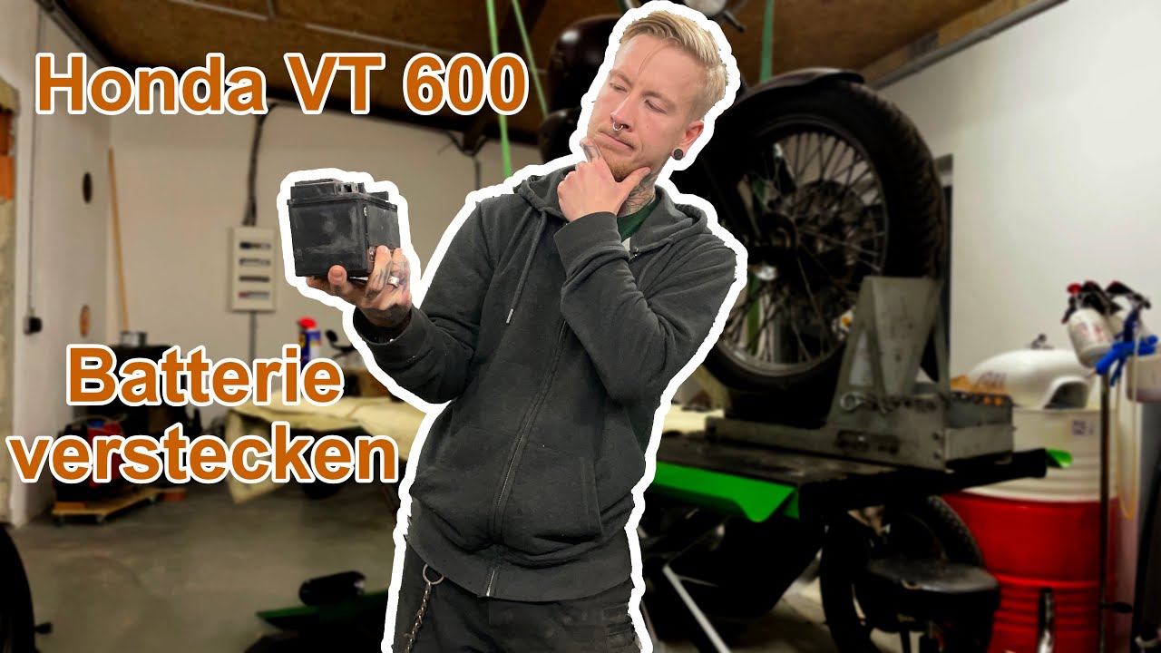 Honda VT 600 Batterie verstecken!