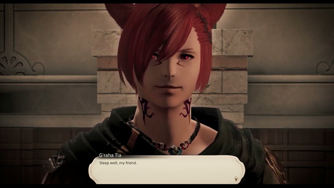 WoL/G'raha Tia Inn Scene Kiss - FFXIV Animation