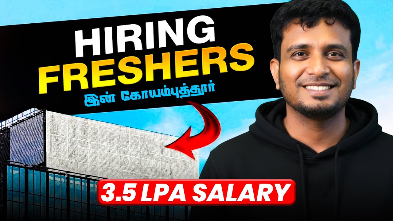 Freshers Hiring in Coimbatore | 3.5 LPA Full Stack Developer Job | Python
