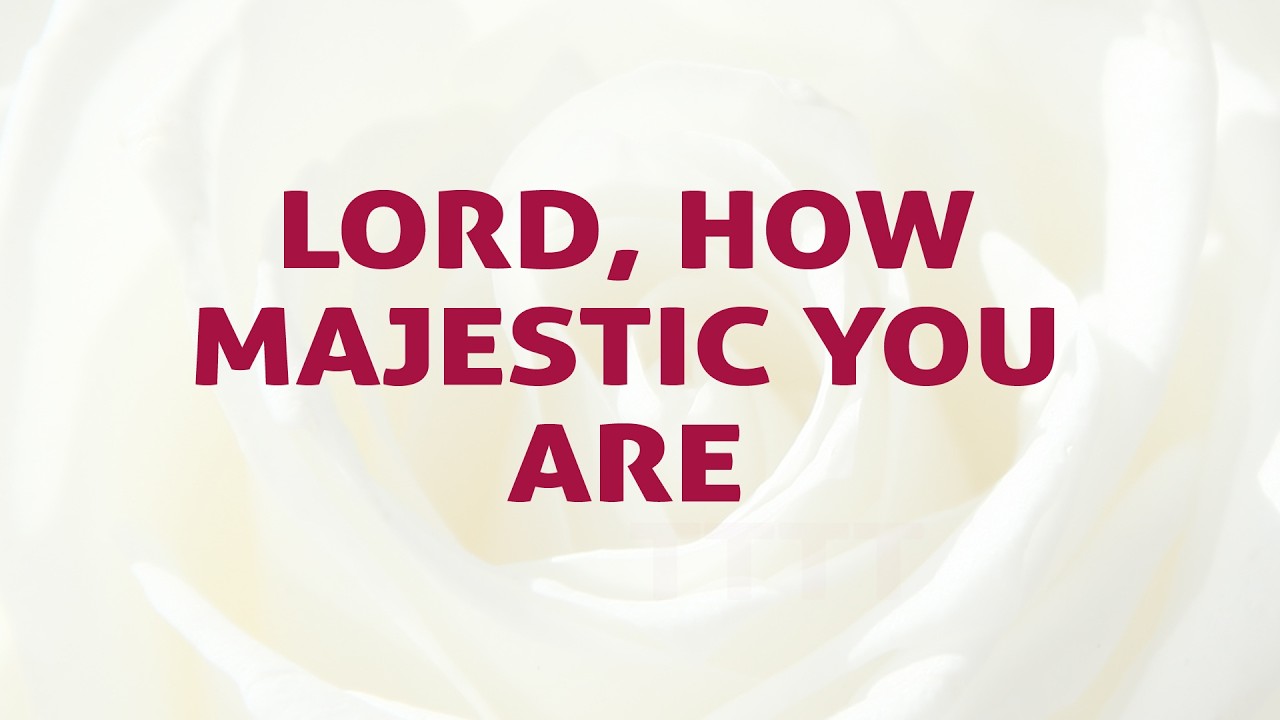 Lord, How Majestic You Are ( You Are My Everything ) Song Lyrics Video - Divine Hymns