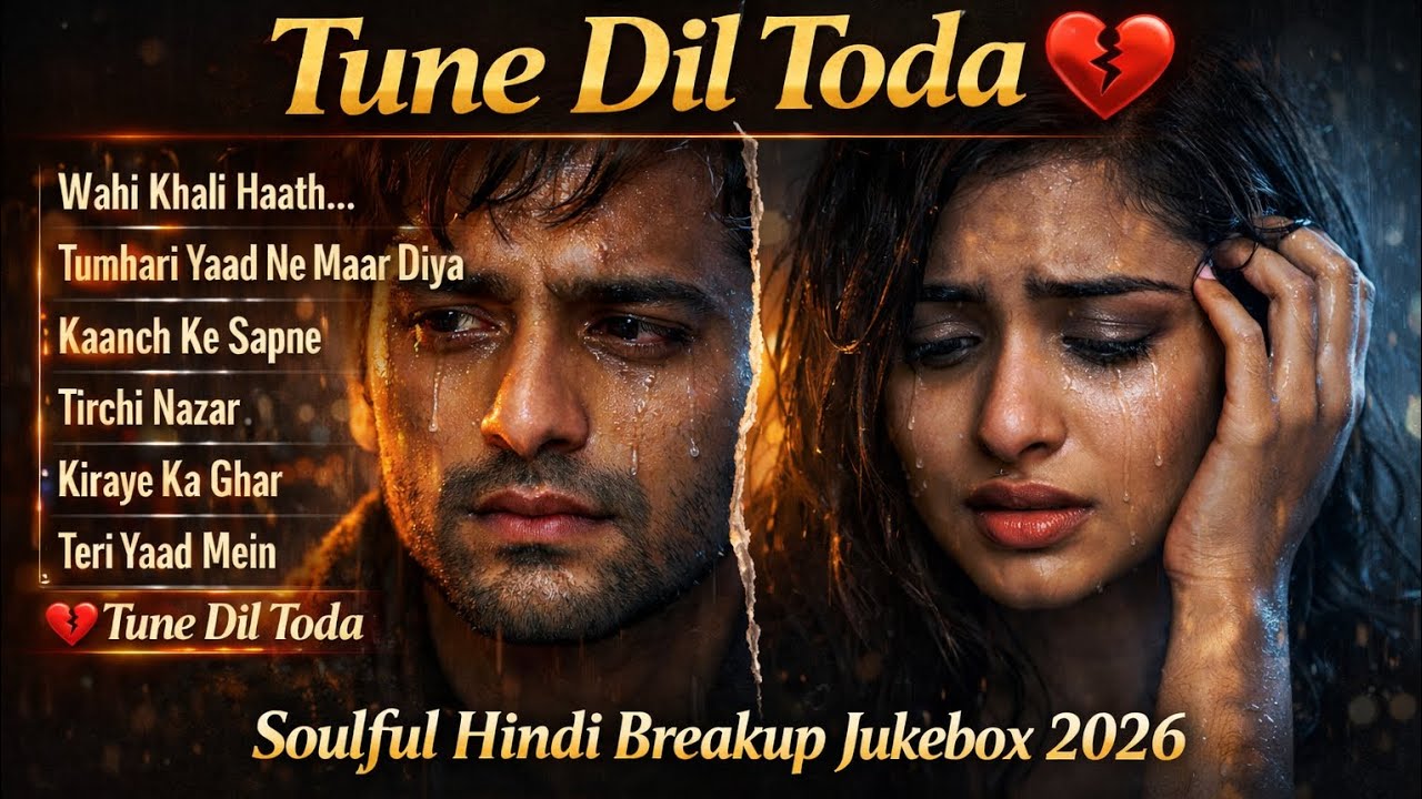 Tune Dil Toda 💔 & Other Heart Touching Sad Songs | Soulful Hindi Breakup Jukebox 2026