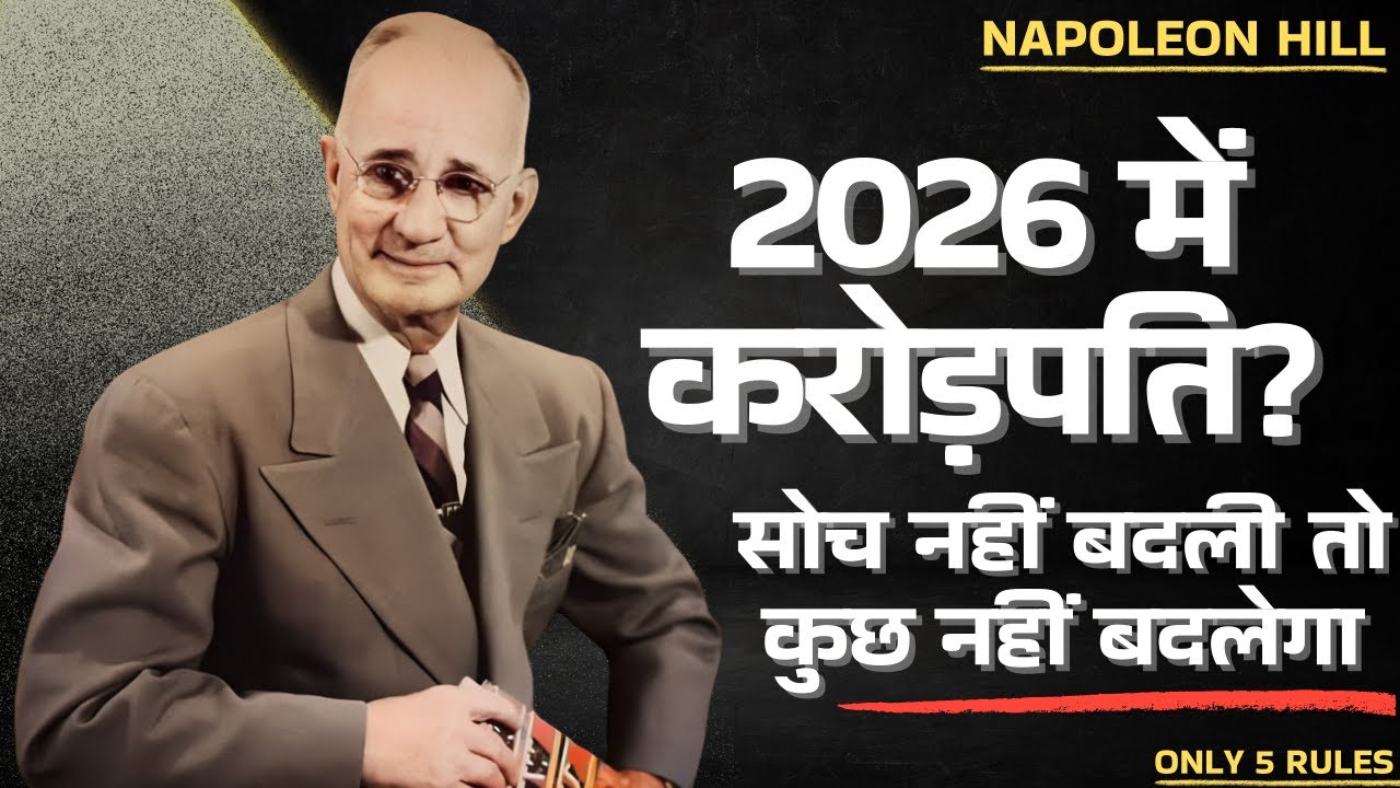2026 में करोड़पति बनना है? ये 5 बातें अभी समझ लो | Napoleon Hill