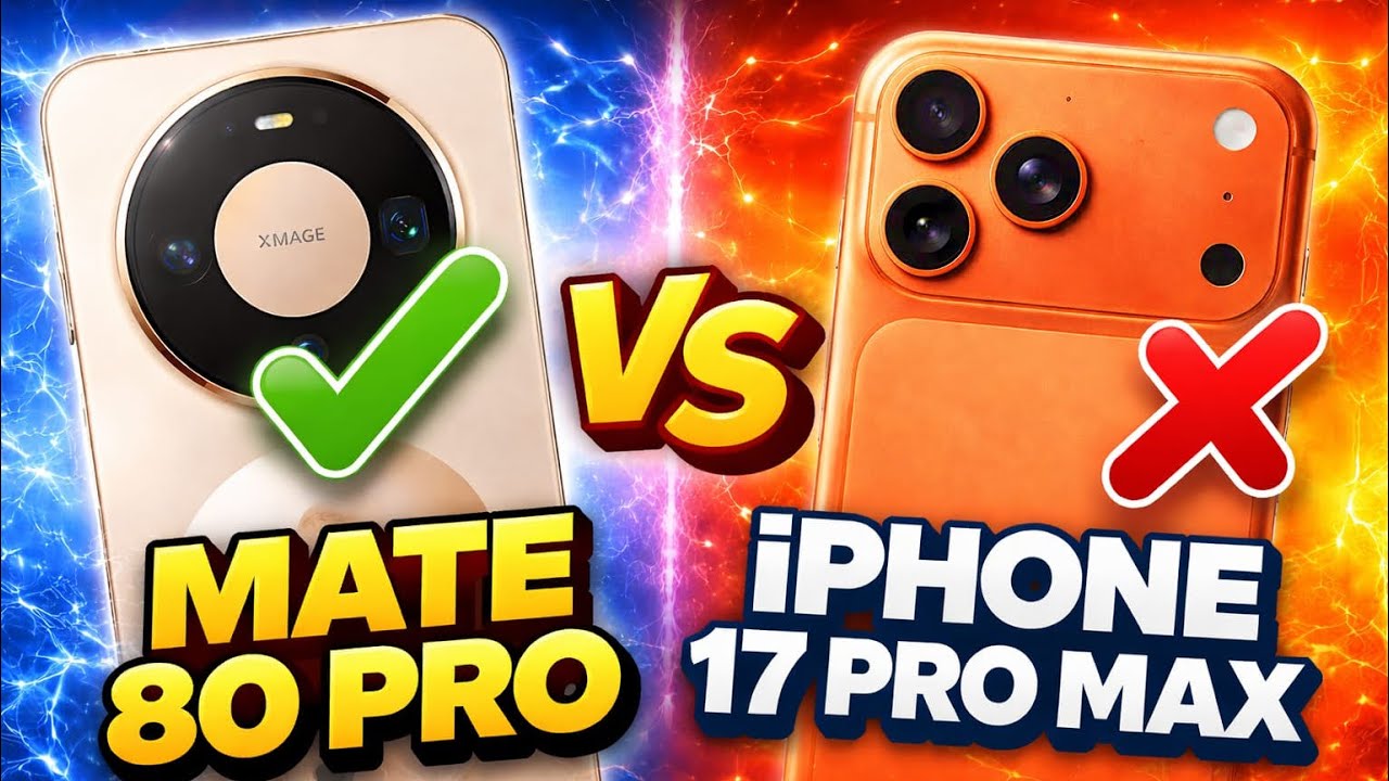 Huawei Mate 80 Pro vs iPhone 17 Pro Max