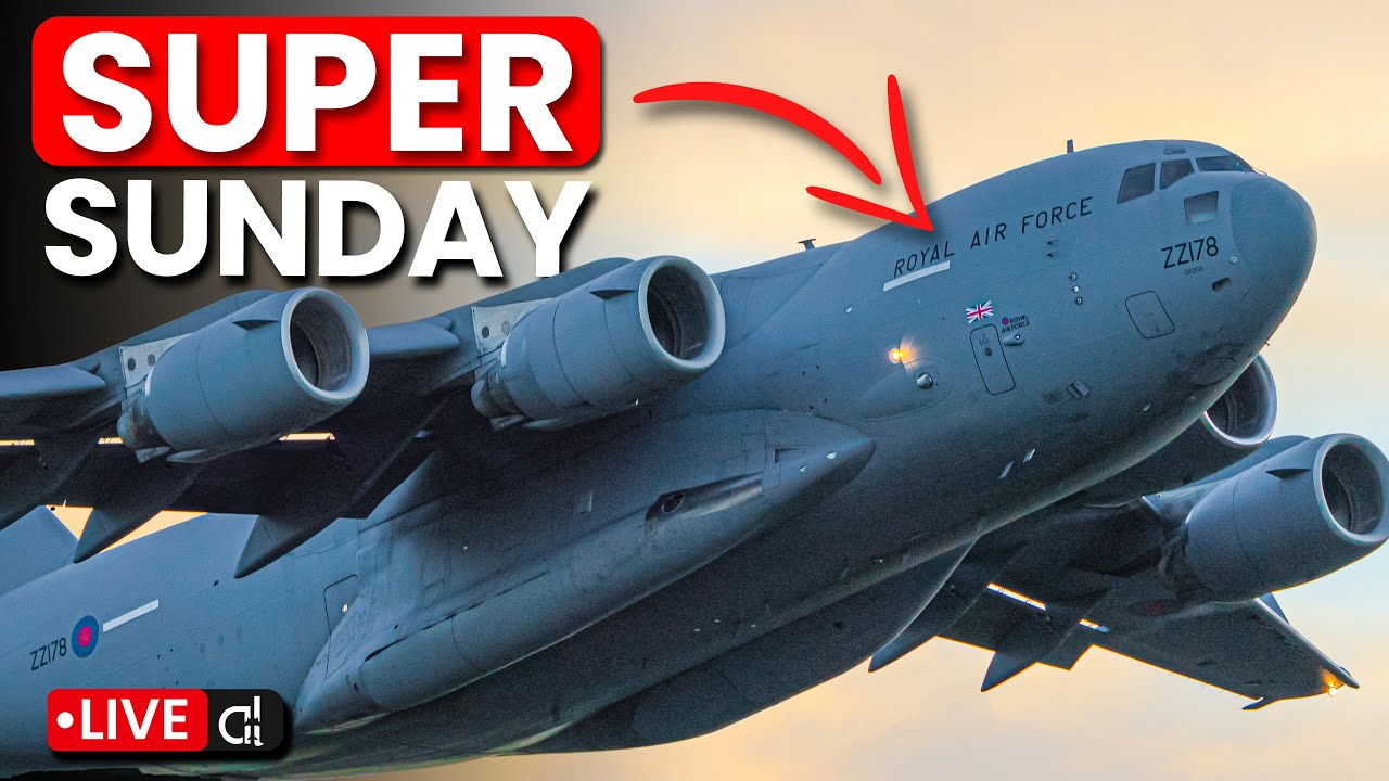🔴 C-17 ARRIVAL 3Hrs 16Mins ✈️ Live Plane Spotting & Friendly Chat 💙