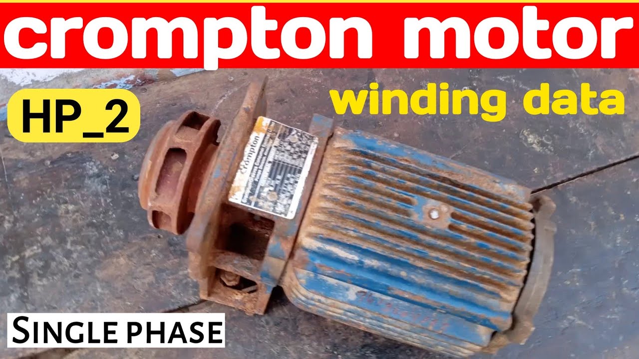 Crompton 2 hp monoblock pump motor winding data |Crompton centrifugal monoset pump winding data |