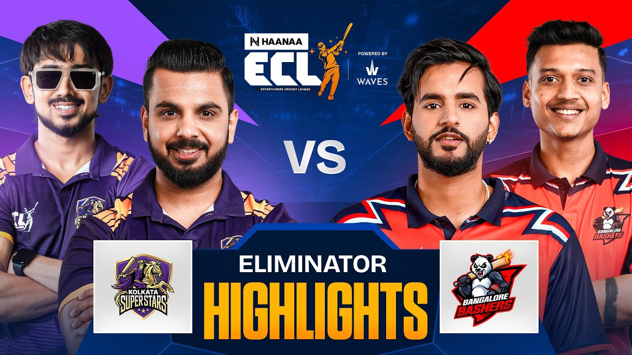 Abhishek Malhan Powers Bangalore to Victory | 8-Wicket Win Over Kolkata | Eliminator 1 | ECLT10