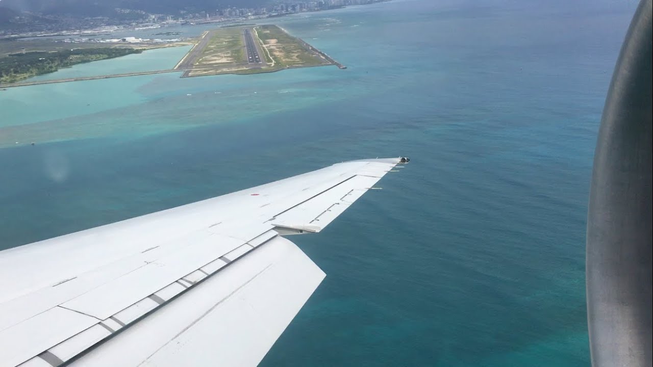 Hawaiian Airlines Boeing 717 Approach & Landing Honolulu (HNL)