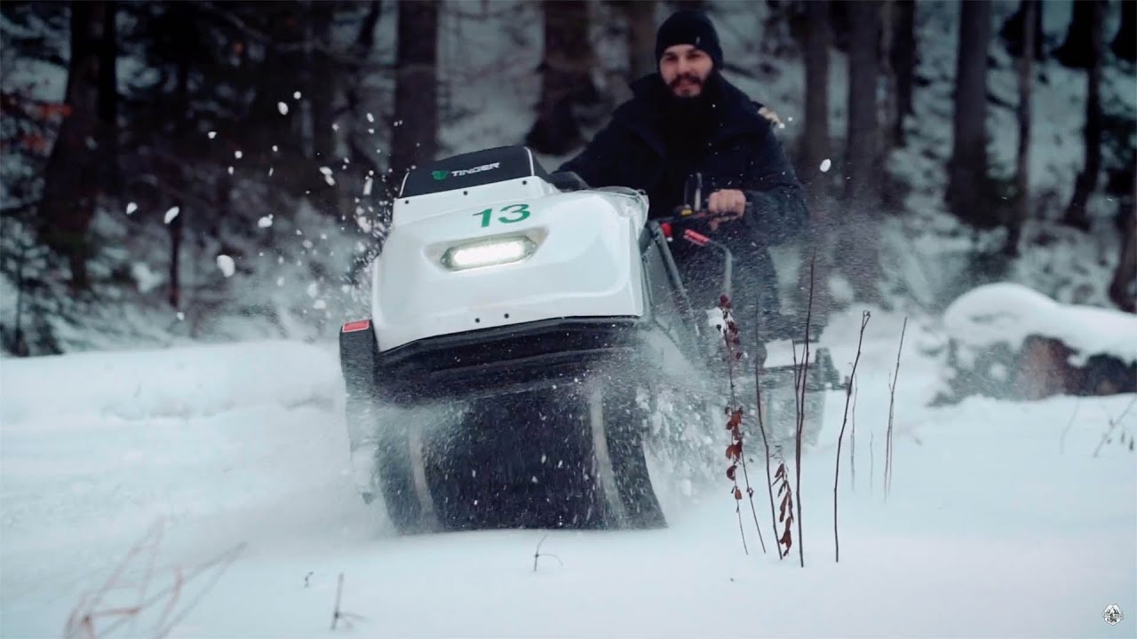 Testing the Tinger Snow Dog in Romanian woods