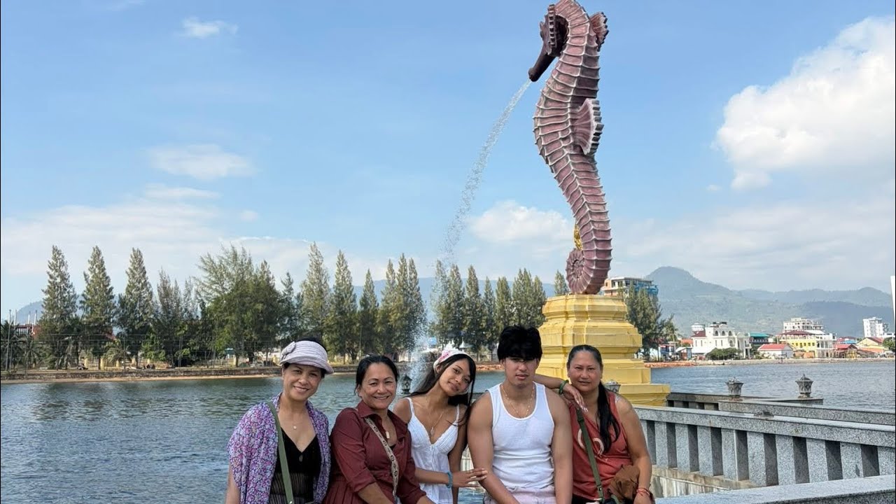 Vlog#20 Cambodia Road Trip, to Kampot,  make 2 stop Tour around mangrove ￼island and ￼Tuek Chhou 