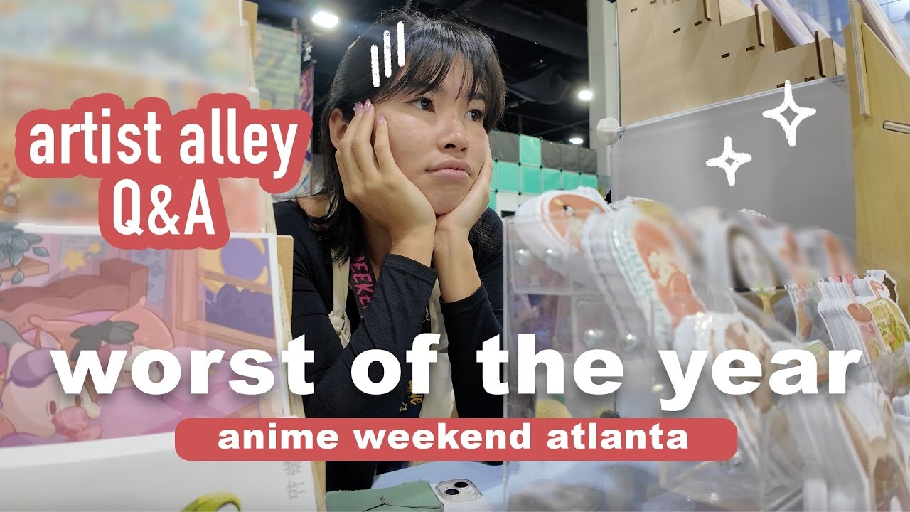Anime Weekend Atlanta ✿ Artist Alley vlog... so bad I had time to do a very honest Q&A