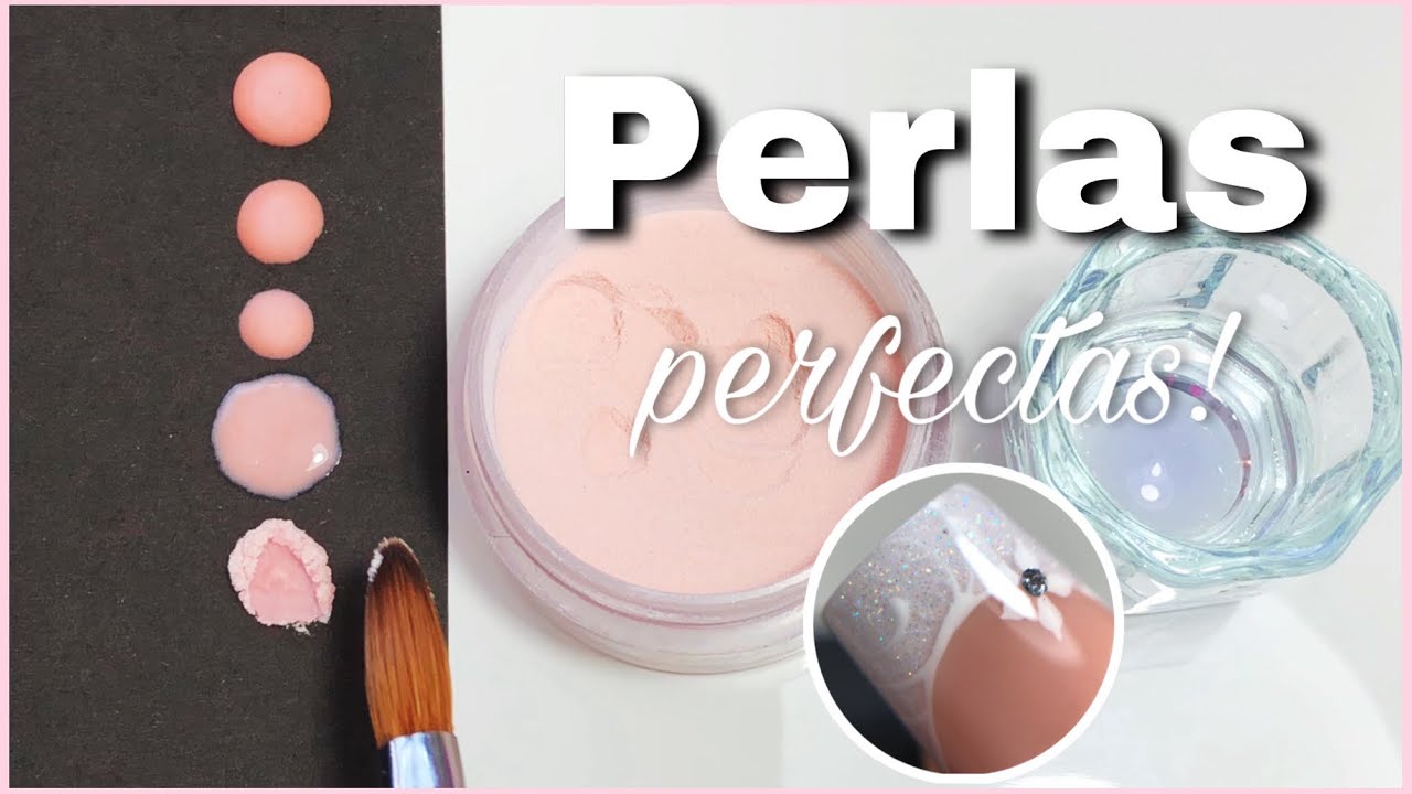 COMO APLICAR la PERLA PERFECTA de ACRILICO + COMO LIMPIAR TU PINCEL ✨PERFECT FRECH