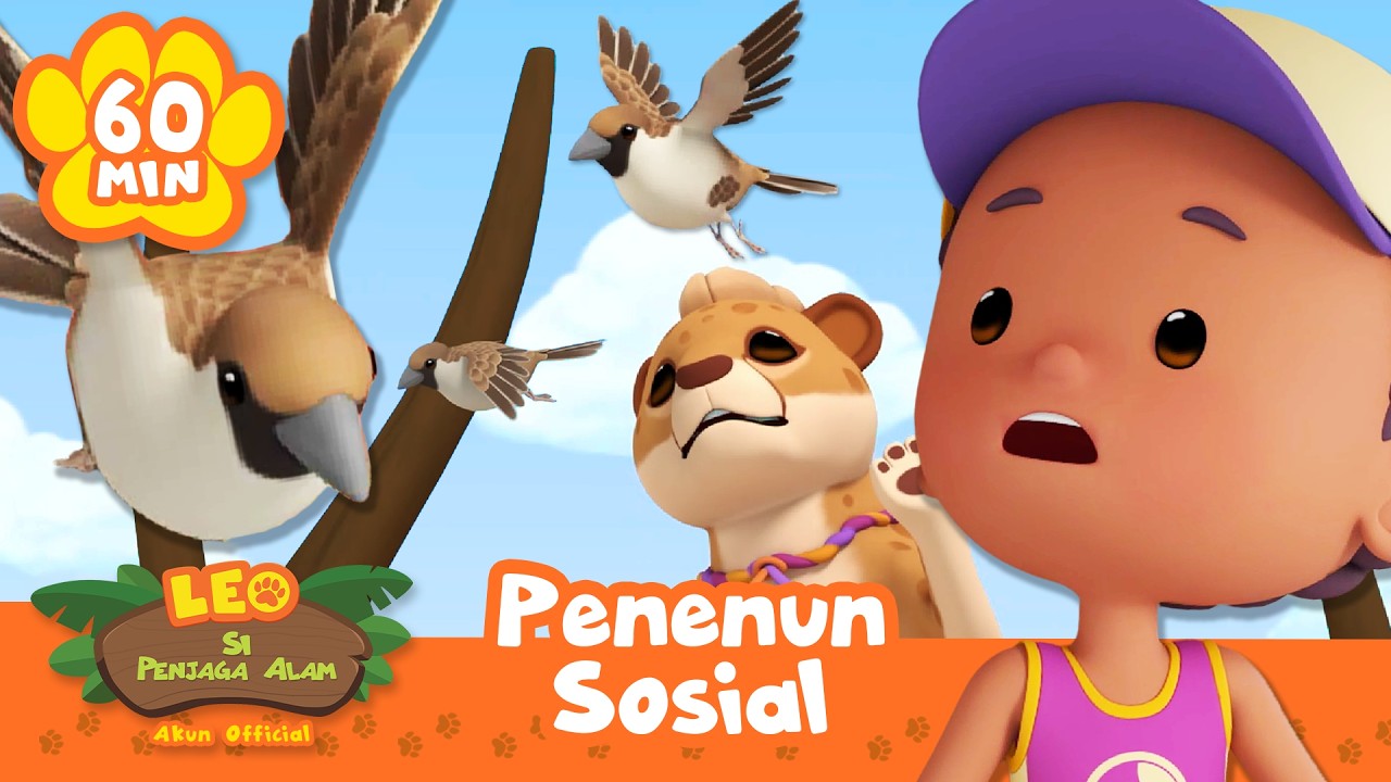 Sekelompok burung sedang terbang ke arah kita! | Leo Si Penjaga Alam | Kartun Anak