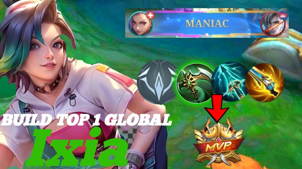 MANIAC😱IXAI BEST BROKEN BUILD AND EMBLEM!!! Build top 1 global - Mobile legends