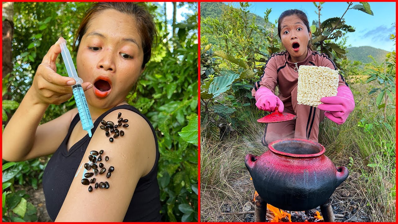 Survival Skills: SMART idea and USEFUL with single mom in forest #bushcraft #camping #outdoors #idea