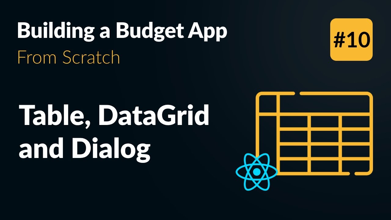 Table, Data Grid and Modal Dialog Components 👨‍💻 Develop an App from Scratch (Part 10)