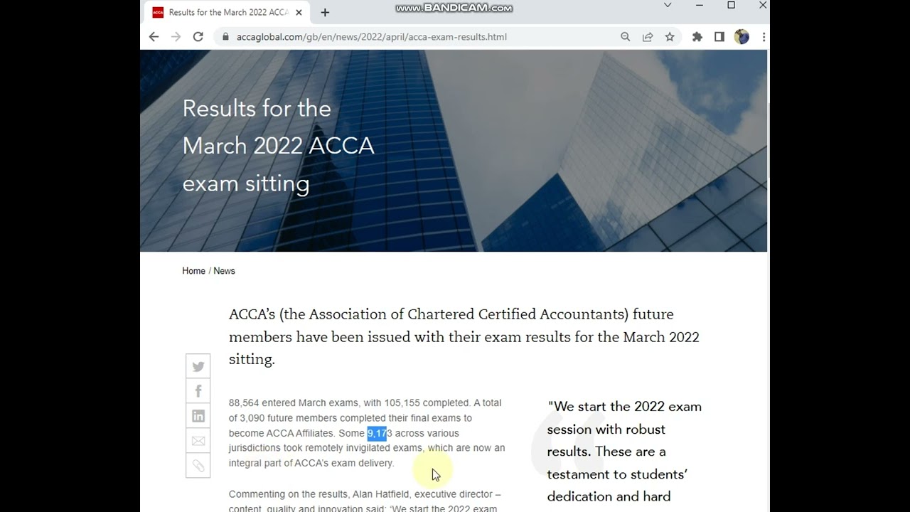 ACCA MARCH 2022 PASS RATES RELEASED. ACCA PASS RATES FOR MARCH 2022 EXAMS