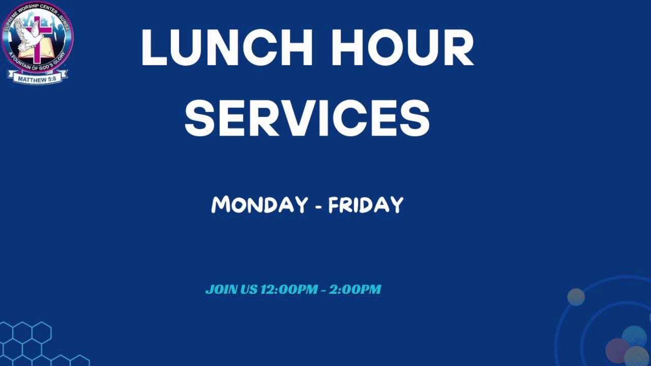 SWC; MONDAY LUNCH HOUR SERVICE 08 09 25 || PR.VICTORIA KIRABO KINTU