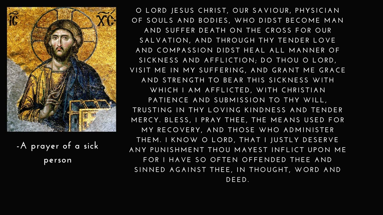 Orthodox Prayers: Prayer of a Sick Person