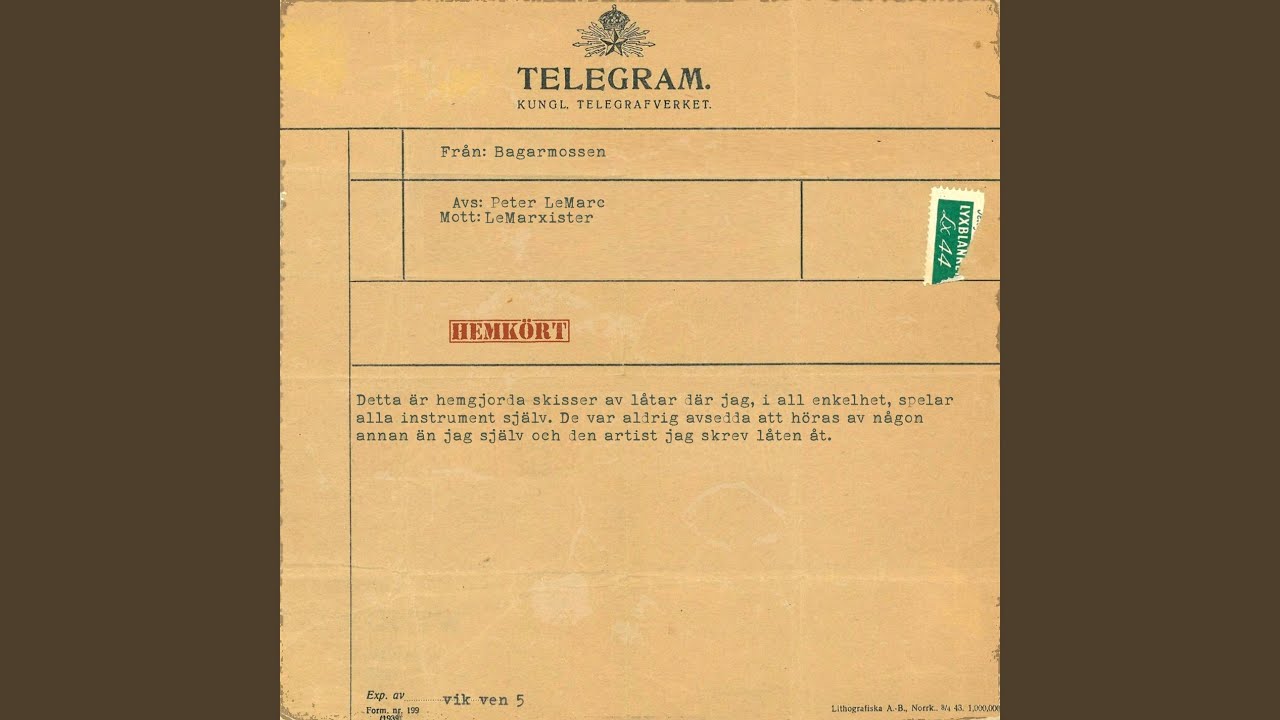 Ingen annan (Demo)